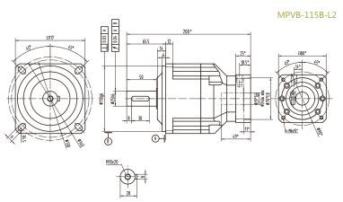 MPVB115BL2P0精密行星减速器