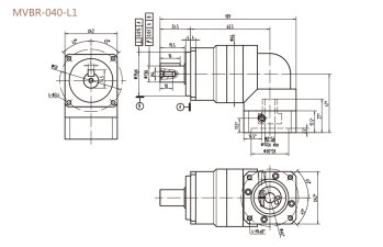 MVBR040L1行星减速机型号